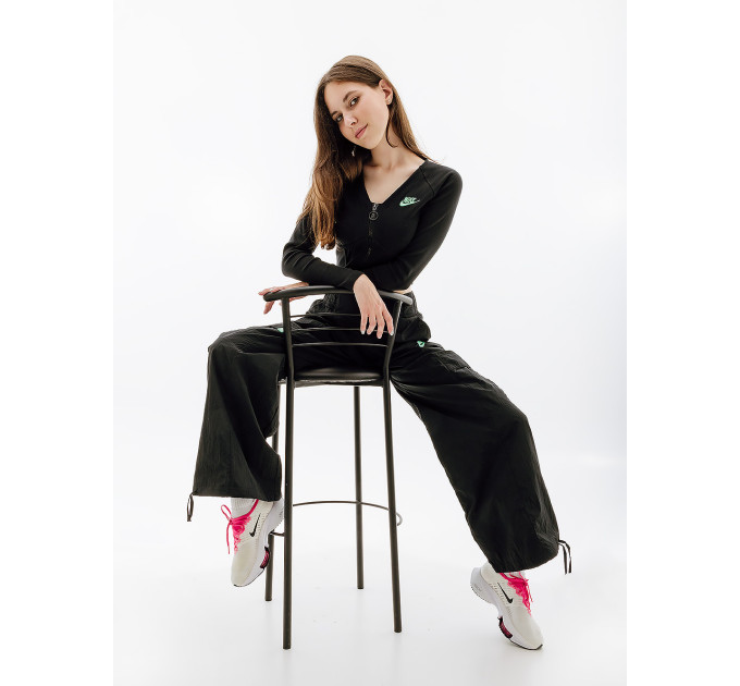 Жіноча Кофта Nike W NSW LS TOP RIB SW Чорний L (7dFJ5220-010 L)