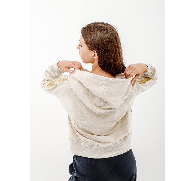 Жіночий Костюм AUSTRALIAN GOLD TAPE ELASTIC FLEECE TRACKSUIT Чорний Білий S (7dLSDTU0073-30M S)