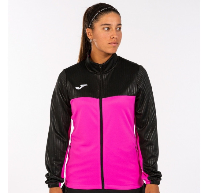 Жіноча спортивна кофта Joma MONTREAL FULL ZIP SWEATSHIRT рожевий,чорний M 901645.030 M