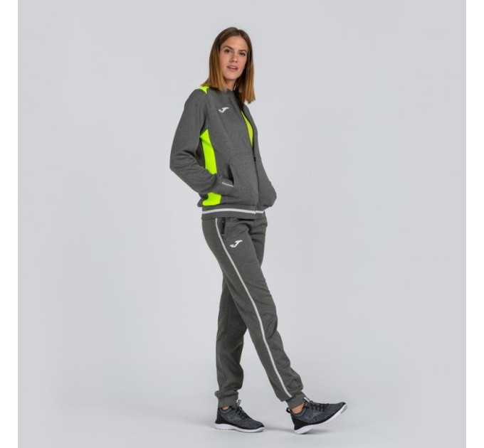 Жіноча спортивна кофта Joma CAMPUS II сірий,жовтий XXS 900243.159 XXS