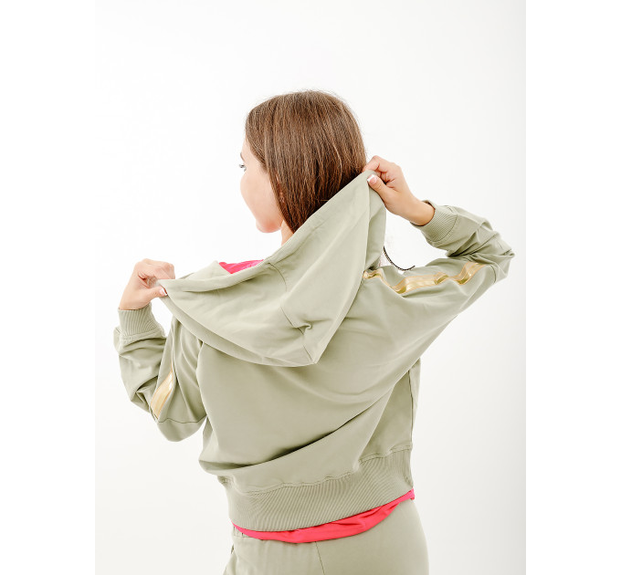 Жіночий Костюм AUSTRALIAN GOLD TAPE ELASTIC FLEECE TRACKSUIT Бежевий L (7dLSDTU0073-515 L)