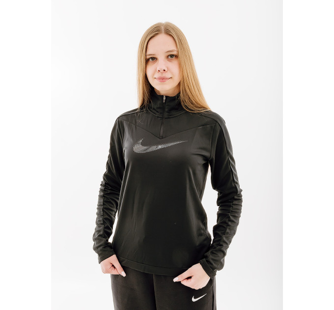 Жіноча Кофта Nike SWOOSH Чорний L (7dFB4687-010 L)