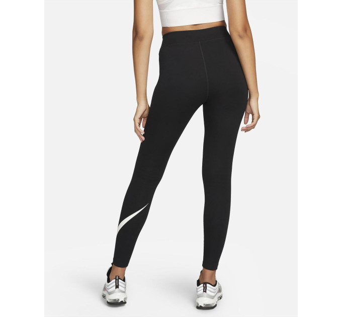 Жіночі Легінси Nike HR TGHT SWSH Чорний L (7dDV7795-010 L)