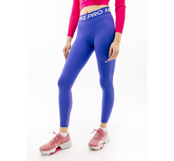 Жіночі Легінси Nike DF MR TIGHT NVT Блакитний M (7dFB5687-413 M)