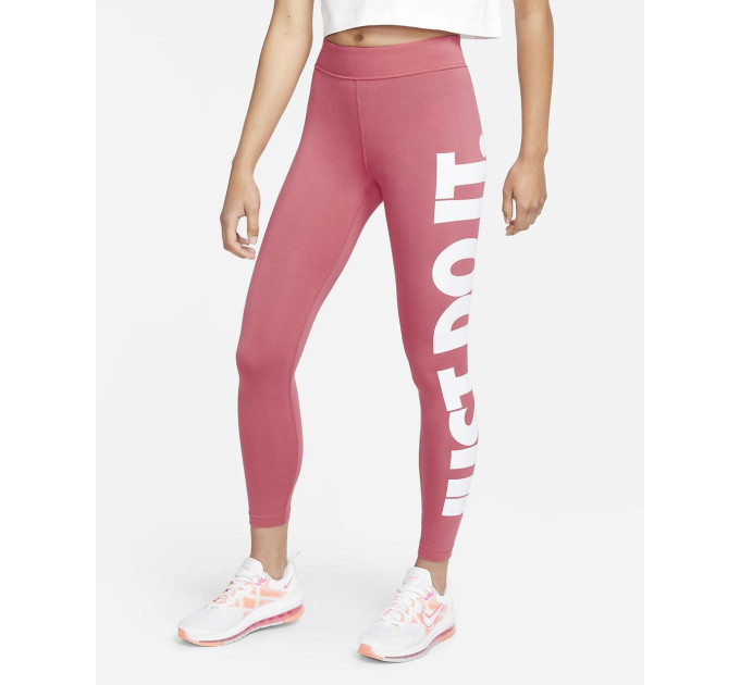 Жіночі Легінси Nike Sportswear Essential Women's High-Rise Рожевий XS (7dCZ8534-622 XS)