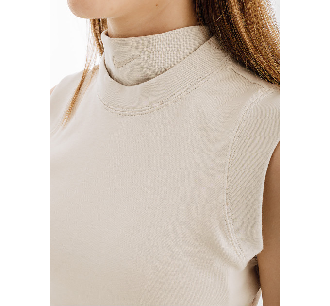 Жіноча Майка Nike CROP TANK Бежевий S (7dFB8343-104 S)