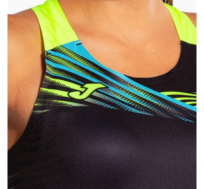 Жіноча майка Joma ELITE X Чорний Жовтий XL (901812.121 XL)