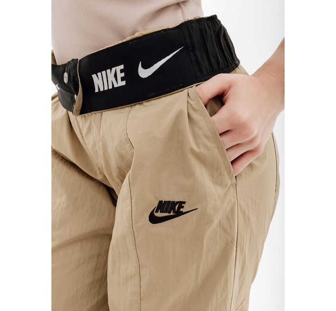 Жіночі Штани Nike W NSW WVN OS PANT HR SW Бежевий L (7dFJ4934-247 L)