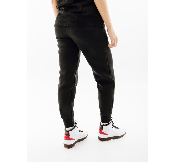 Жіночі Штани Nike W TCH FLC MR JGGR Чорний L (7dFB8330-010 L)