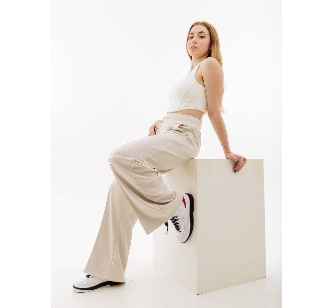 Жіночі Штани Nike HR WIDE PANT Бежевий S (7dFB8490-104 S)