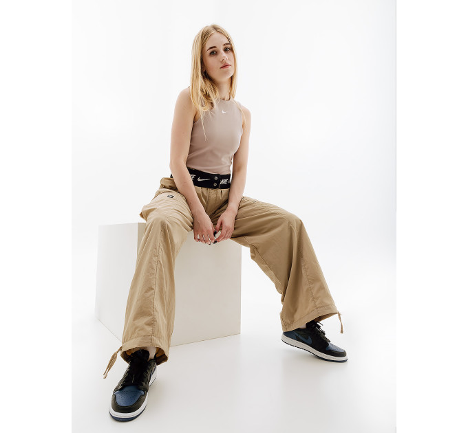 Жіночі Штани Nike W NSW WVN OS PANT HR SW Бежевий M (7dFJ4934-247 M)