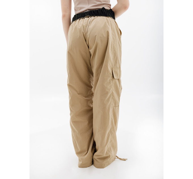 Жіночі Штани Nike W NSW WVN OS PANT HR SW Бежевий S (7dFJ4934-247 S)