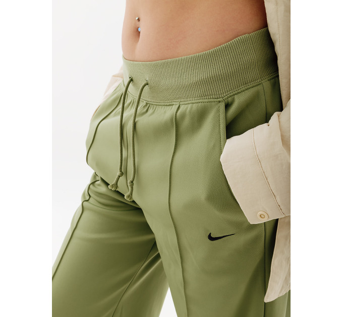 Жіночі Штани Nike HR WIDE PANT Зелений S (7dFB8490-386 S)