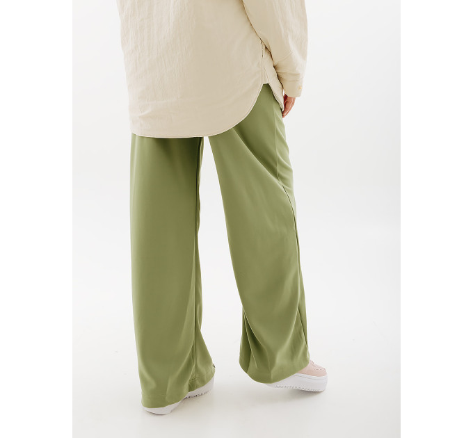 Жіночі Штани Nike HR WIDE PANT Зелений XS (7dFB8490-386 XS)