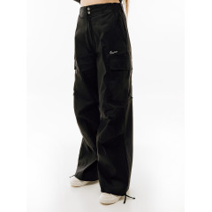 Жіночі Штани Nike W WVN OS PANT HR SW Чорний XS (7dFV4969-010 XS)