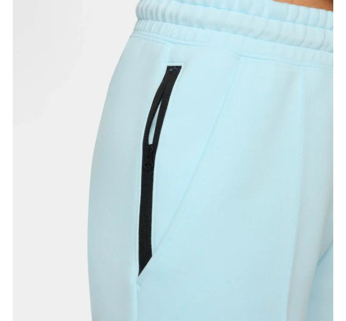 Жіночі Штани Nike W NSW TCH FLC MR JGGR Блакитний S (7dFB8330-474 S)