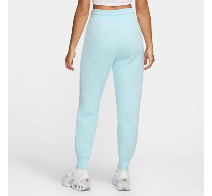 Жіночі Штани Nike W NSW TCH FLC MR JGGR Блакитний S (7dFB8330-474 S)