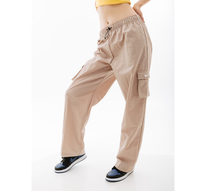 Жіночі Штани Nike W NSW ESSNTL WVN HR PNT CARGO Бежевий M (7dDO7209-272 M)