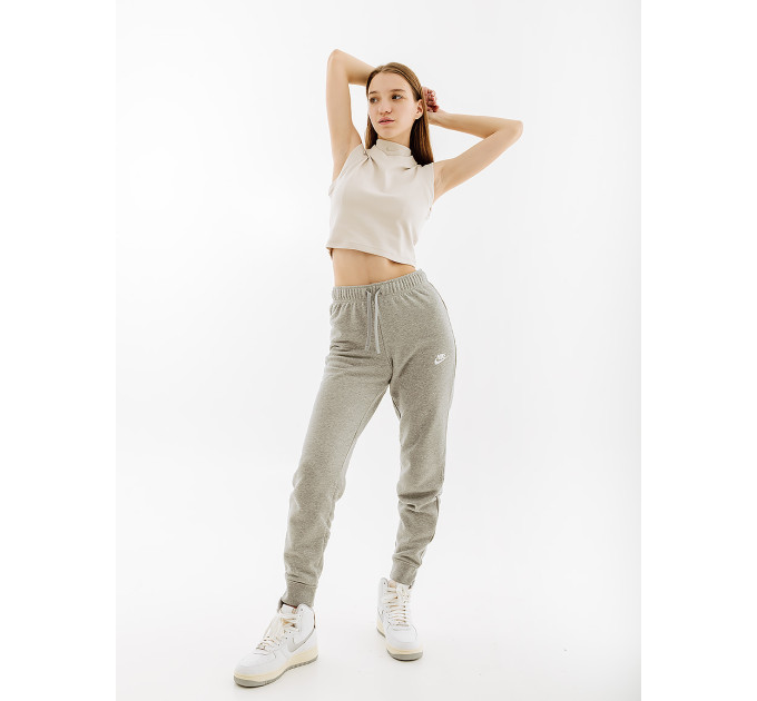 Жіночі Штани Nike CLUB FLC PANT TIGHT Сірий L (7dDQ5174-063 L)