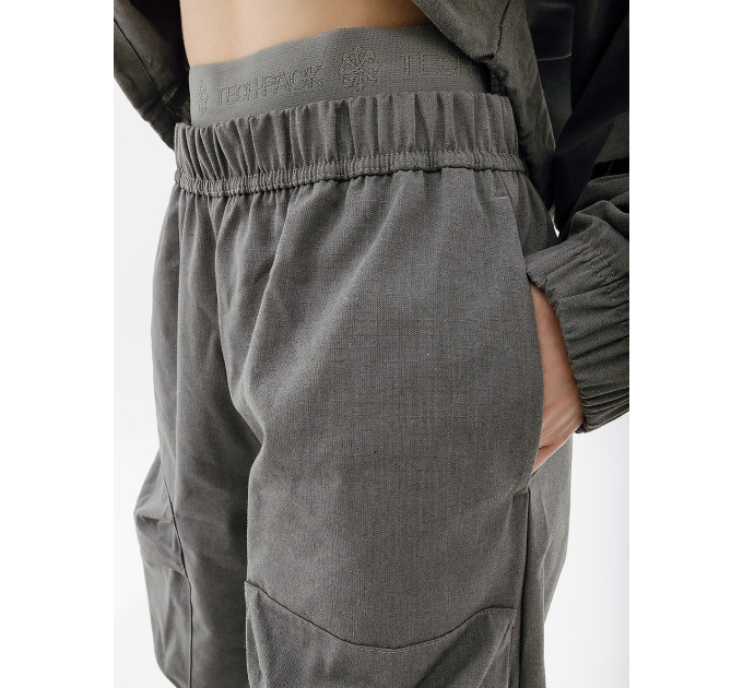 Жіночі Штани Nike W NSW TP RPSTP PNT Сірий XS (7dDV8489-050 XS)