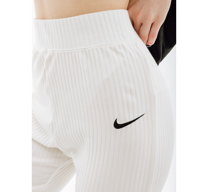 Жіночі Штани Nike W NSW RIB JRSY PANT Білий XS (7dDV7868-133 XS)