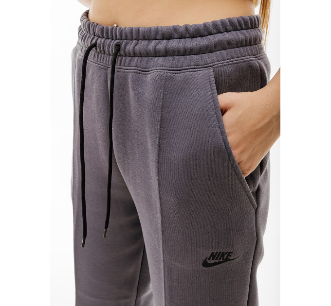Жіночі Штани Nike W TCH FLC MR JGGR Синій M (7dFB8330-003 M)