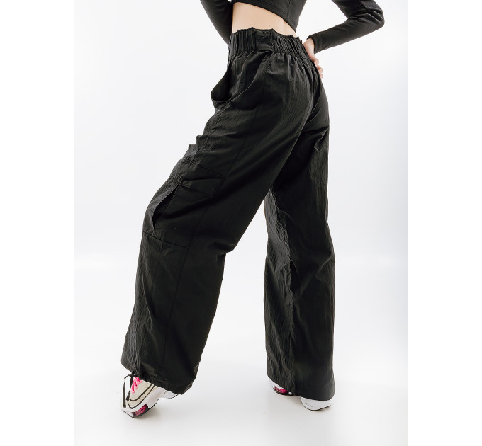 Жіночі Штани Nike W NSW WVN OS PANT HR SW Чорний L (7dFJ4934-010 L)