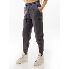 Жіночі Штани Nike W TCH FLC MR JGGR Сірий L (7dFB8330-003 L)