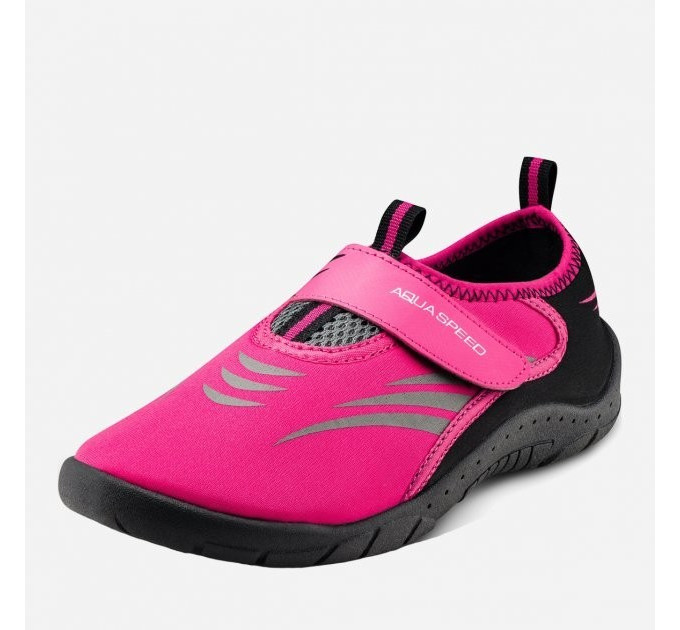 Аквашузи Aqua Speed AQUA SHOE MODEL 27C 7619 рожевий, сірий, чорний 35 розмір 642-27C 35