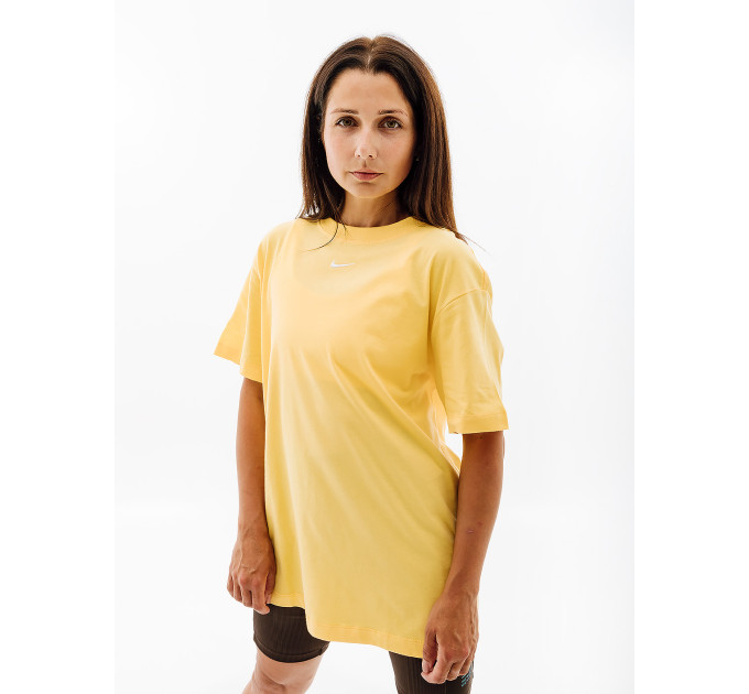 Жіноча Футболка Nike W NSW ESSNTL TEE BF LBR Жовтий M (7dDN5697-795 M)