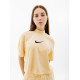 Жіноча Футболка Nike W NSW MOCK SS TEE TRRY MS Жовтий S (7dFJ4894-294 S)
