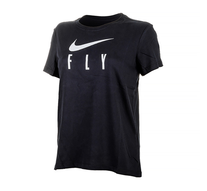 Жіноча Футболка Nike W NK DF SWOOSH FLY GRX TEE Чорний L (7dFQ6606-010 L)