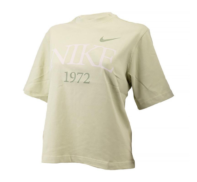 Жіноча Футболка Nike W TEE CLASSICS BOXY Світло-зелений M (7dFQ6600-371 M)
