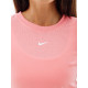 Жіноча Футболка Nike W NSW TEE ESSNTL SLIM CRP LBR Рожевий S (7dFB2873-611 S)
