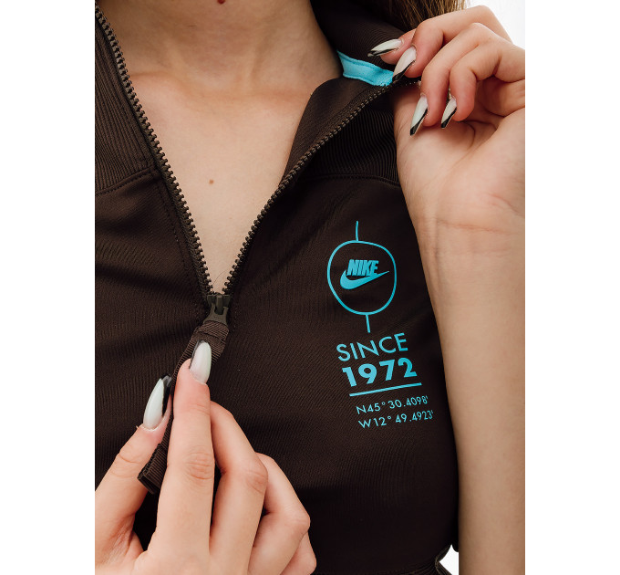 Жіноча Футболка Nike W NSW TOP SS RIB SU Бордовий S (7dFJ5253-220 S)