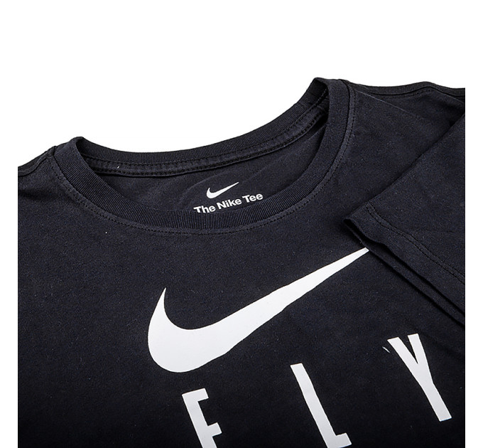 Жіноча Футболка Nike W NK DF SWOOSH FLY GRX TEE Чорний M (7dFQ6606-010 M)
