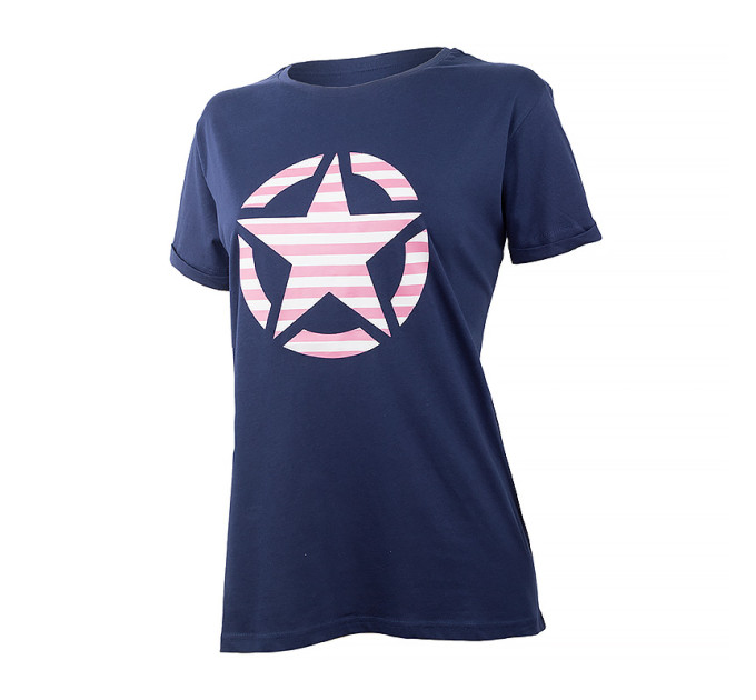 Жіноча Футболка JEEP T-SHIRT OVERSIZE STAR Striped Print Turn Синій S (O102613-A184 S) Жіноча Футболка JEEP T-SHIRT OVERSIZE STAR Striped Print Turn Синій S (O102613-A184 S)