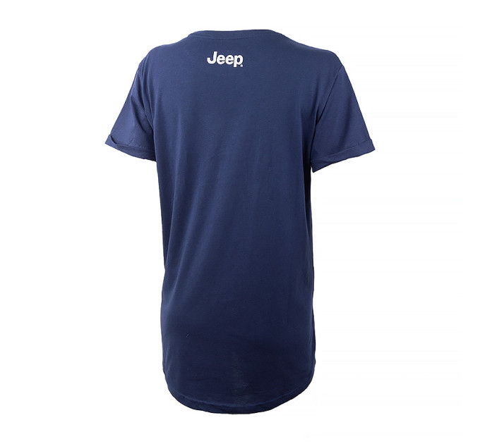 Жіноча Футболка JEEP T-SHIRT OVERSIZE STAR Striped Print Turn Синій S (O102613-A184 S)