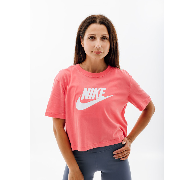 Жіноча Футболка Nike W NSW TEE ESSNTL CRP ICN FTR Рожевий L (7dBV6175-894 L) Жіноча Футболка Nike W NSW TEE ESSNTL CRP ICN FTR Рожевий L (7dBV6175-894 L)