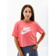 Жіноча Футболка Nike W NSW TEE ESSNTL CRP ICN FTR Рожевий L (7dBV6175-894 L)