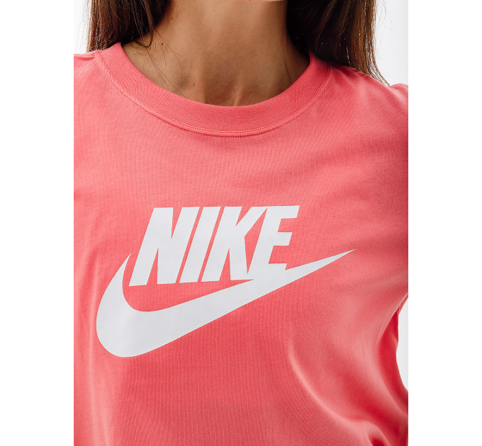 Жіноча Футболка Nike W NSW TEE ESSNTL CRP ICN FTR Рожевий L (7dBV6175-894 L)