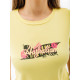 Жіноча Футболка AUSTRALIAN LOGO FLOWERS TEE JERSEY V Жовтий S (7dLSDTS0027-074 S)