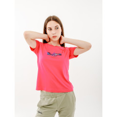 Жіноча Футболка AUSTRALIAN LOGO FLOWERS TEE JERSEY V Рожевий S (7dLSDTS0027-227 S)