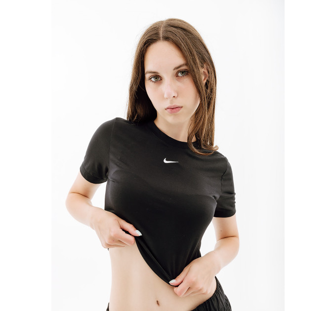 Жіноча Футболка Nike W NSW TEE ESSNTL SLIM CRP LBR Чорний L (7dFB2873-010 L) Жіноча Футболка Nike W NSW TEE ESSNTL SLIM CRP LBR Чорний L (7dFB2873-010 L)
