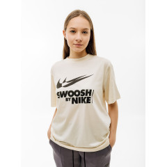 Жіноча Футболка Nike W TEE BF GLS Бежевий XS (7dFZ4634-113 XS)