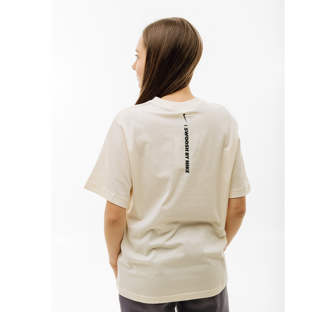 Жіноча Футболка Nike W TEE BF GLS Бежевий XS (7dFZ4634-113 XS)