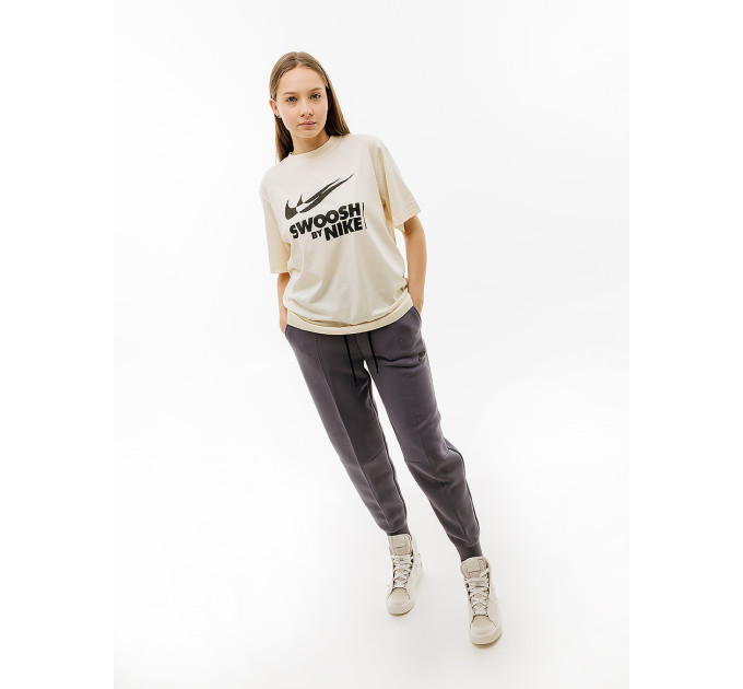 Жіноча Футболка Nike W TEE BF GLS Бежевий XS (7dFZ4634-113 XS)