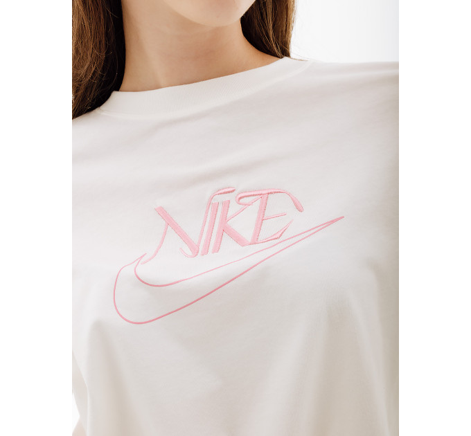 Жіноча Футболка Nike W NSW TEE OC 2 BF Бежевий L (7dFB8203-133 L)
