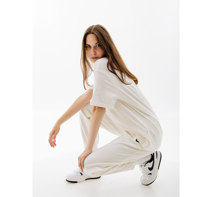 Жіноча Футболка Nike W NSW TEE OC 2 BF Бежевий L (7dFB8203-133 L)