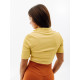 Жіноча Футболка Nike W NSW TOP SS RIB SU Жовтий M (7dFJ5253-700 M)